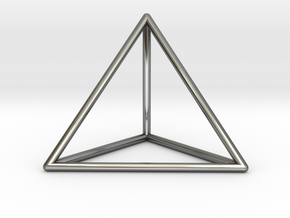 Prism Pendant in Fine Detail Polished Silver