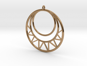 Circles Pendant in Polished Brass