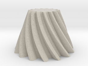 Bevel helical gear Module 4 in Natural Sandstone