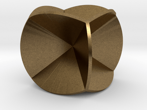 DRAW geo - sphere 06 cut outs in Natural Bronze