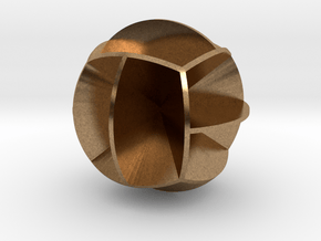 DRAW geo - sphere 12 cut outs in Natural Brass