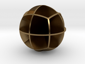 DRAW geo - sphere 24 cut outs in Natural Bronze