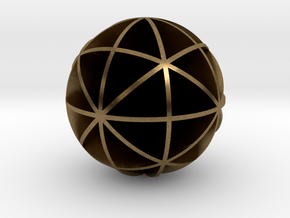 DRAW geo - sphere 48 cut outs in Natural Bronze