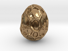 DRAW geo - alien egg in Natural Brass: Small