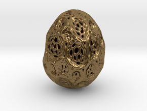 DRAW geo - alien egg 2 in Natural Bronze: Small