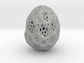 DRAW geo - alien egg 2 in Aluminum: Small