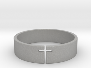 Cross Ring Size 10 in Aluminum