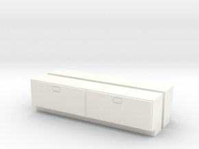 1/64 Side Tool Box - 1.175" long in White Processed Versatile Plastic