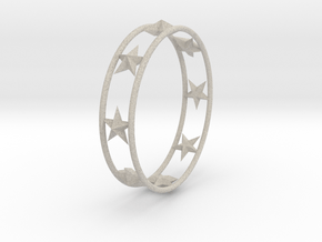 Ring Of Starline 14.1 mm Size 3 in Natural Sandstone