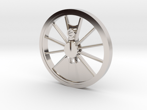 Reno, Inyo, Genoa Driver Wheel in Rhodium Plated Brass