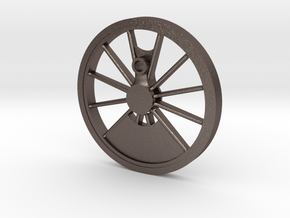 Reno, Inyo, Genoa Driver Wheel in Polished Bronzed Silver Steel