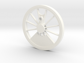 Reno, Inyo, Genoa Driver Wheel in White Processed Versatile Plastic