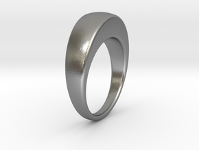 Ø16.51 Egg Ring/Ø0.650 inch in Natural Silver