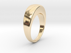 Ø16.51 Egg Ring/Ø0.650 inch in 14k Gold Plated Brass