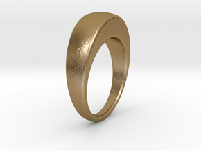 Ø16.51 Egg Ring/Ø0.650 inch in Polished Gold Steel