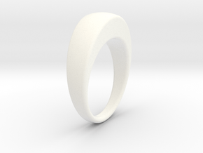 Ø19.51 Egg Ring/Ø0.768 inch in White Processed Versatile Plastic