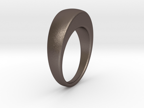 Ø19.51 Egg Ring/Ø0.768 inch in Polished Bronzed Silver Steel