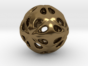 hydrangea ball 07 in Polished Bronze