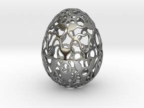 Screen - Decorative Egg - 2.3 inch in Fine Detail Polished Silver