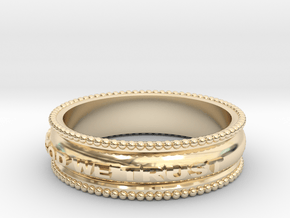 In God We Trust Band size 11 in 14K Yellow Gold