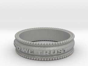 In God We Trust Band size 11 in Aluminum