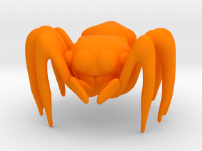Jumping Spider in Orange Processed Versatile Plastic