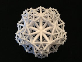 {3,5,3} H³ Honeycomb in White Natural Versatile Plastic