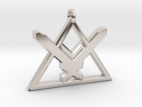 Halo Reach - Noble Team Emblem Pendant in Rhodium Plated Brass