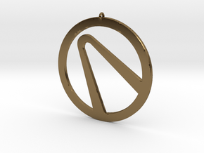 Borderlands - Vault Emblem Pendant in Polished Bronze