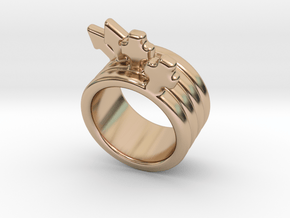 Love Forever Ring 17 - Italian Size 17 in 14k Rose Gold Plated Brass