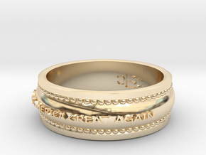 size 8 Make America Great Again band in 14K Yellow Gold