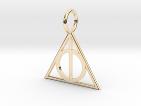 Deathly Hallows Charm in 14K Yellow Gold