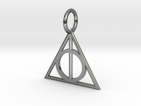 Deathly Hallows Charm in Fine Detail Polished Silver