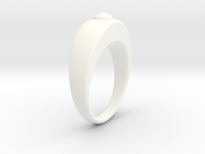 Ø16.51 Egg Ring/Ø0.650 inch Model B in White Processed Versatile Plastic