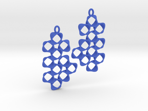 EARRINGS_Hyperloop_Large_Pair in Blue Processed Versatile Plastic