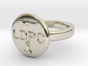 LDPC 19mm in 14k White Gold