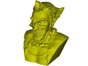 1/9 scale Joker fictional supervillain bust in Smooth Fine Detail Plastic