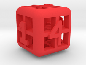 The Big Weird Dice in Red Processed Versatile Plastic