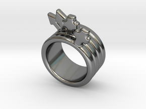 Love Forever Ring 20 - Italian Size 20 in Fine Detail Polished Silver