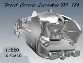 Z 1-220 French 231-726 Carenee Locomotive in Smooth Fine Detail Plastic