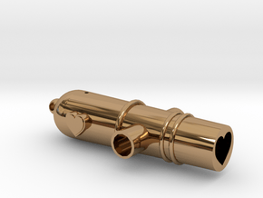 Love Gun Whistle in Polished Brass