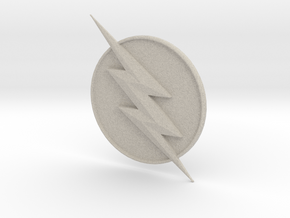 Reverse Flash CW Logo in Natural Sandstone