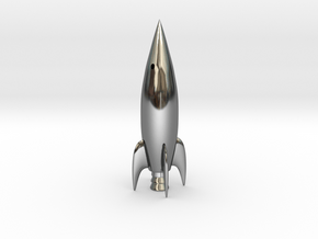 Rocket THREE in Fine Detail Polished Silver