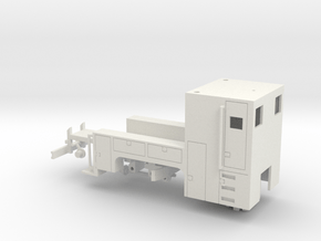 MOW Truck 1-87 HO Scale (Positional) in White Natural Versatile Plastic