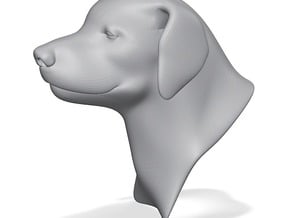 Young Labrador Bust 3" tall  in Tan Fine Detail Plastic