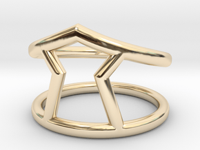 Urgency Ring in 14k Gold Plated Brass