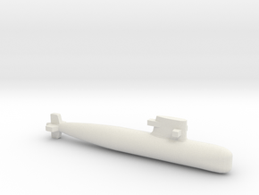  PLA[N] 039G Submarine, Full Hull, 1/1800 in White Natural Versatile Plastic