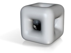 DRAW geo - cube in White Natural Versatile Plastic