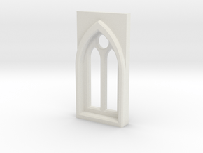 Building details series - Gothic Window 3mm Type 1 in White Natural Versatile Plastic