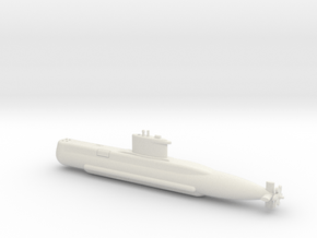 1/600 Type 209 - 1200 class submarine in White Natural Versatile Plastic